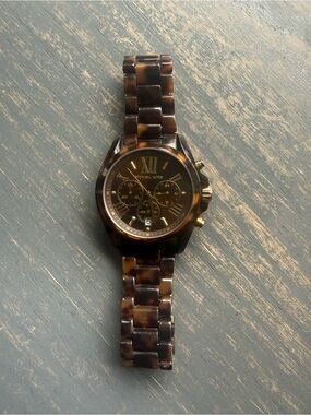 Michael Kors 5839 tortoise shell watch
